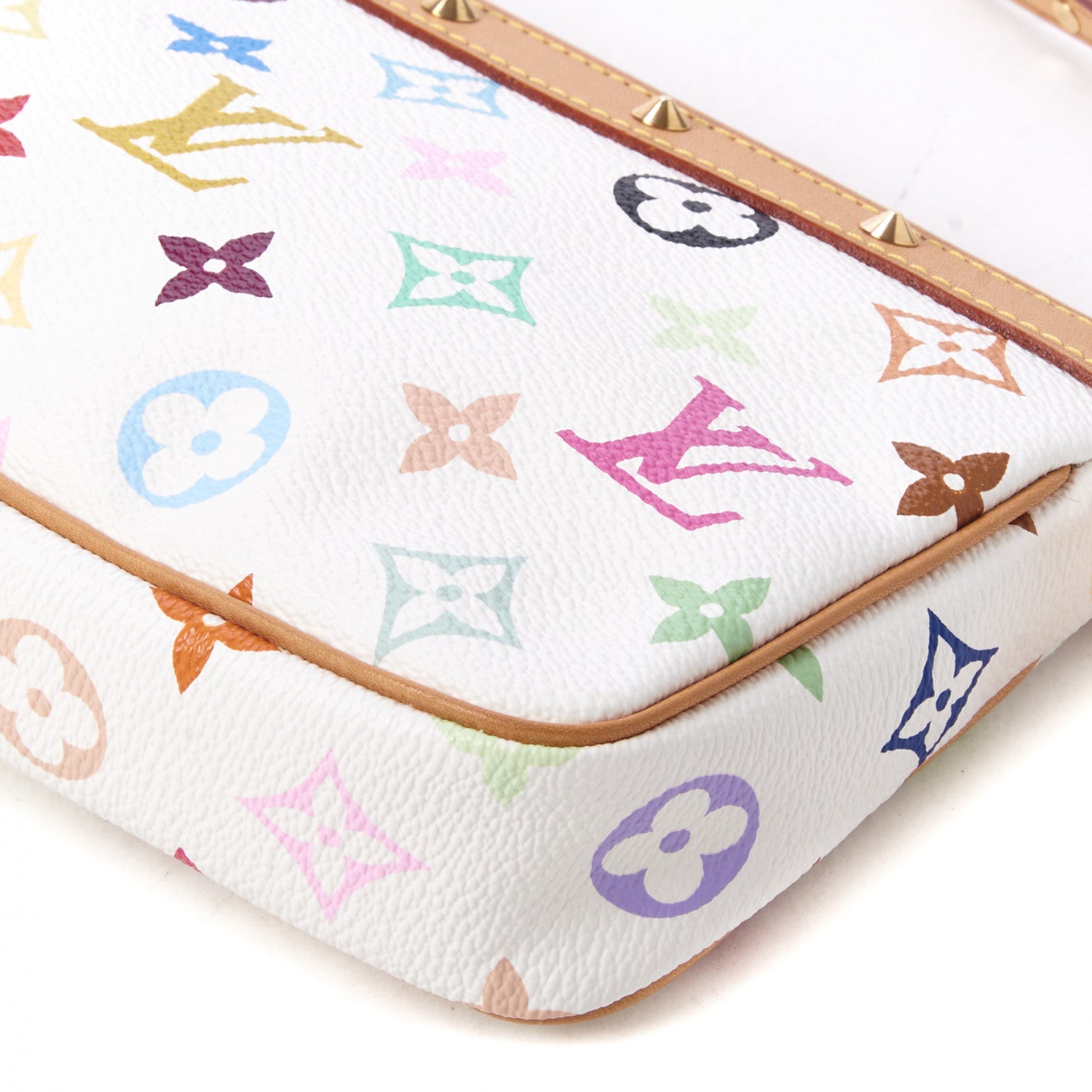 Louis Vuitton Monogram Multicolor Pochette Accessories White 4 of 9