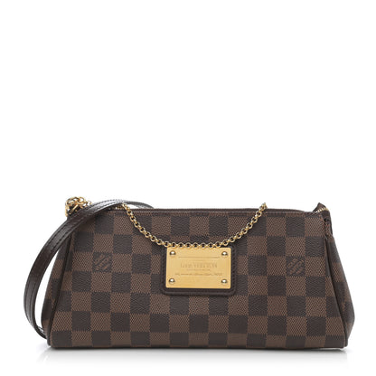 Louis Vuitton Damier Ebene Eva Clutch 1 of 8