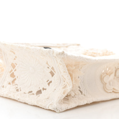 Christian Dior Embroidered D-Lace Mini Book Tote Phone Bag White Black 10 of 11