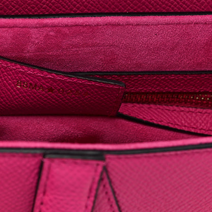 Christian Dior Grained Calfskin Saddle Bag With Strap Fuchsia 13 of 19