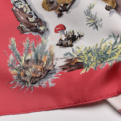 Hermes Silk Champignons Scarf 90 3 of 4
