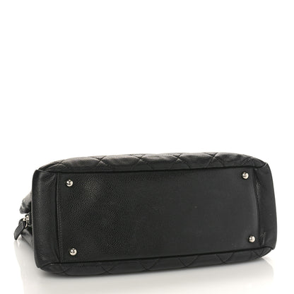 Chanel Caviar Quilted CC Timeless Soft Tote Black 4 of 9
