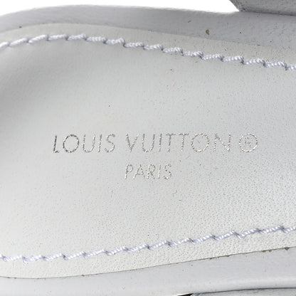 Louis Vuitton Lambskin Patent Calfskin Archlight Slingback Pumps 39 White Black 9 of 13