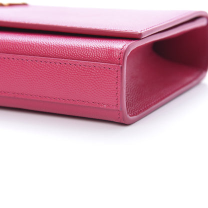 Saint Laurent Grain De Poudre Classic Monogram Cassandre Clutch Lipstick Fuchsia 9 of 10