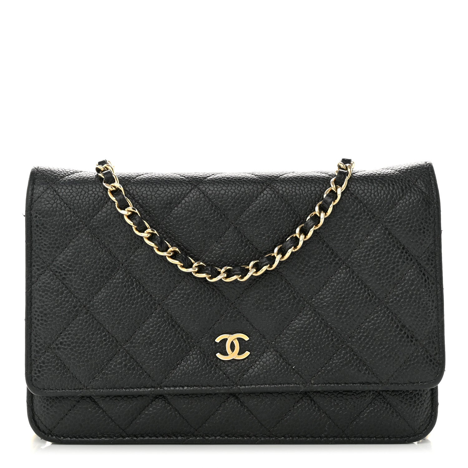 Chanel Caviar Quilted Wallet on Chain WOC Black 1 of 12