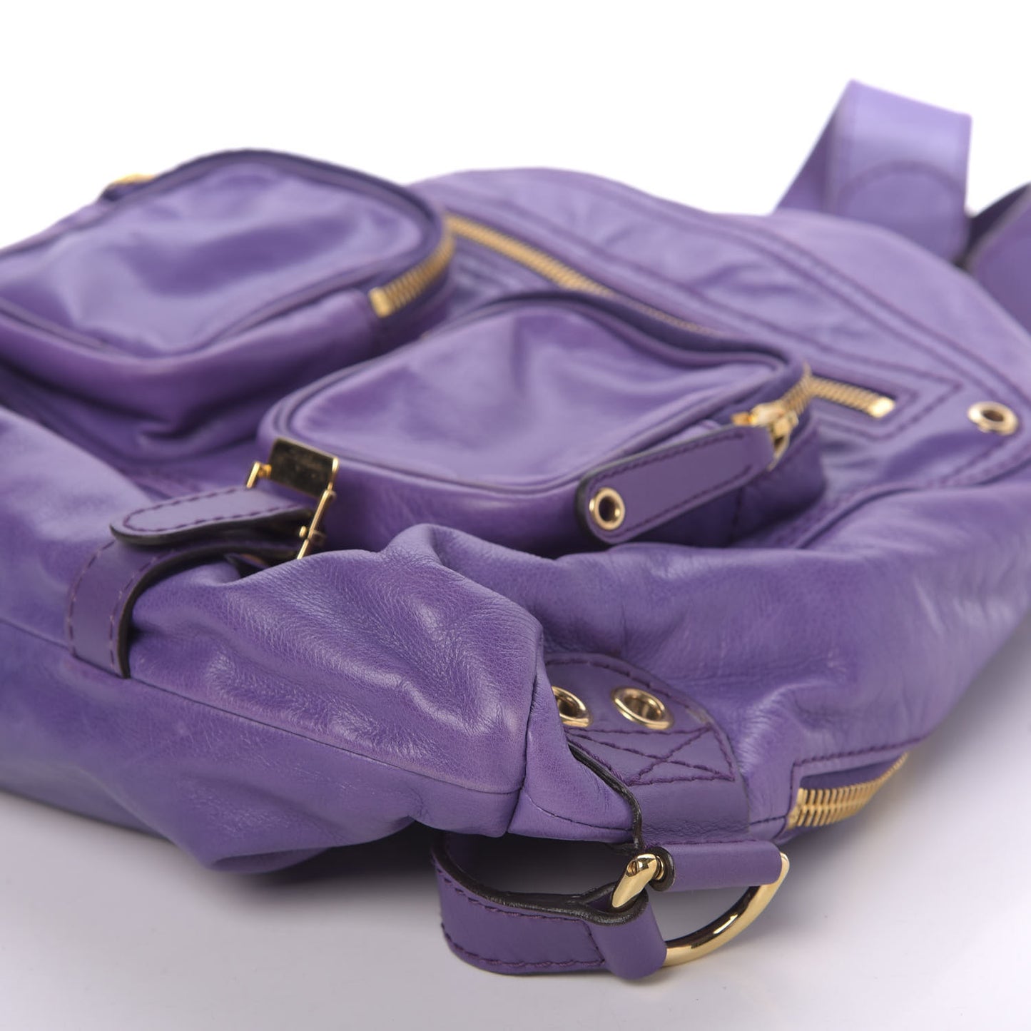Calfskin Medium Darwin Convertible Backpack Purple