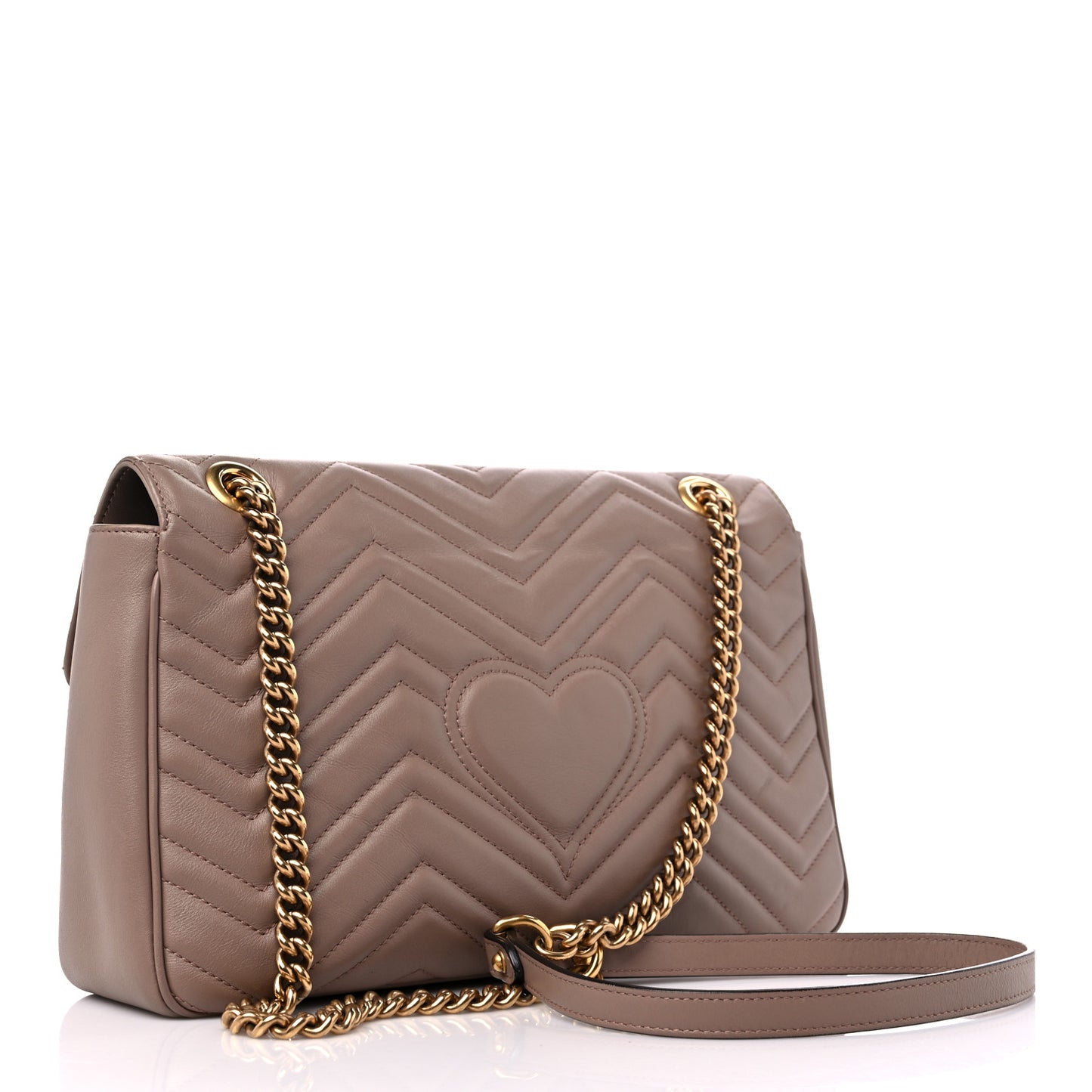 Calfskin Matelasse Medium GG Marmont Shoulder Bag Porcelain Rose