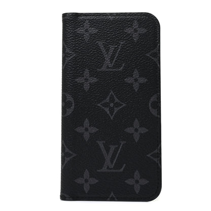 Louis Vuitton Monogram Eclipse iPhone X/XS Folio Case 1 of 7
