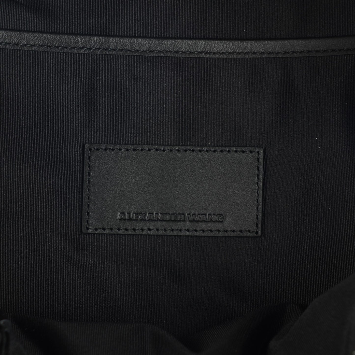 Lambskin Nylon Studded Backpack Black