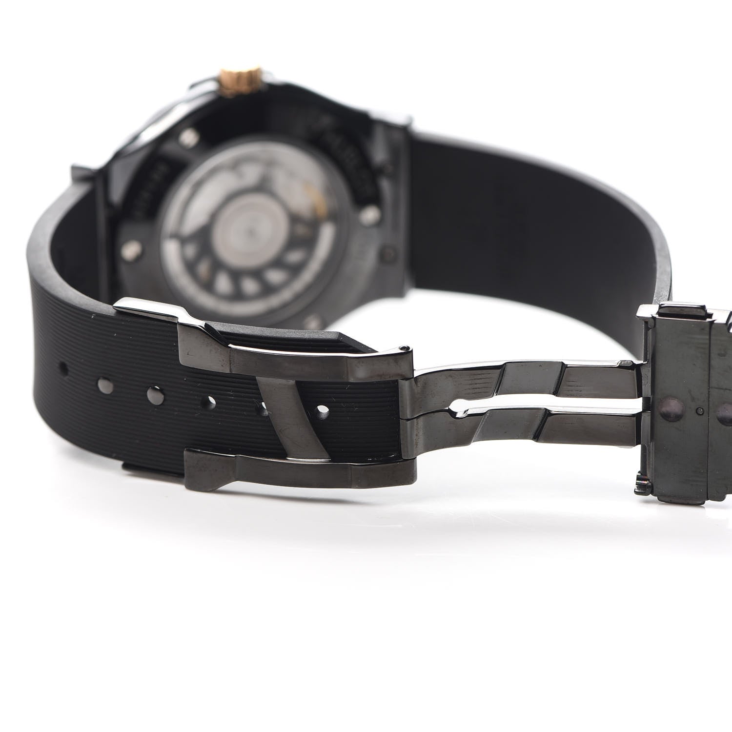 Hublot Ceramic Rubber 40mm Classic Fusion Quartz Watch Black 511.CO.1781.RX 4 of 6