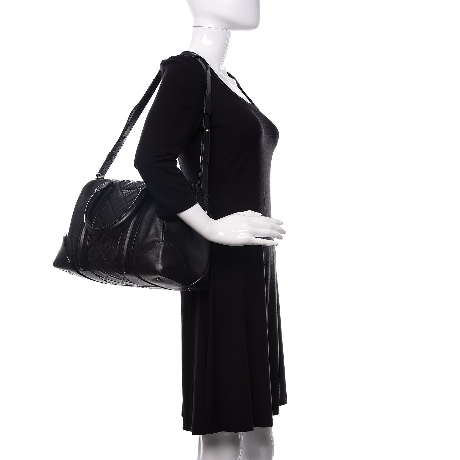 Givenchy Lambskin Quilted Medium Lucrezia Black 2 of 20