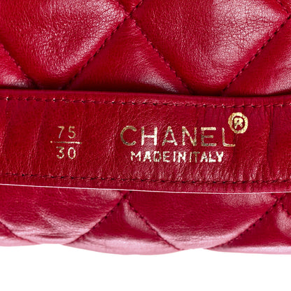 Chanel Lambskin Quilted Flap Waist Belt Bag 75 30 Red 10 of 14