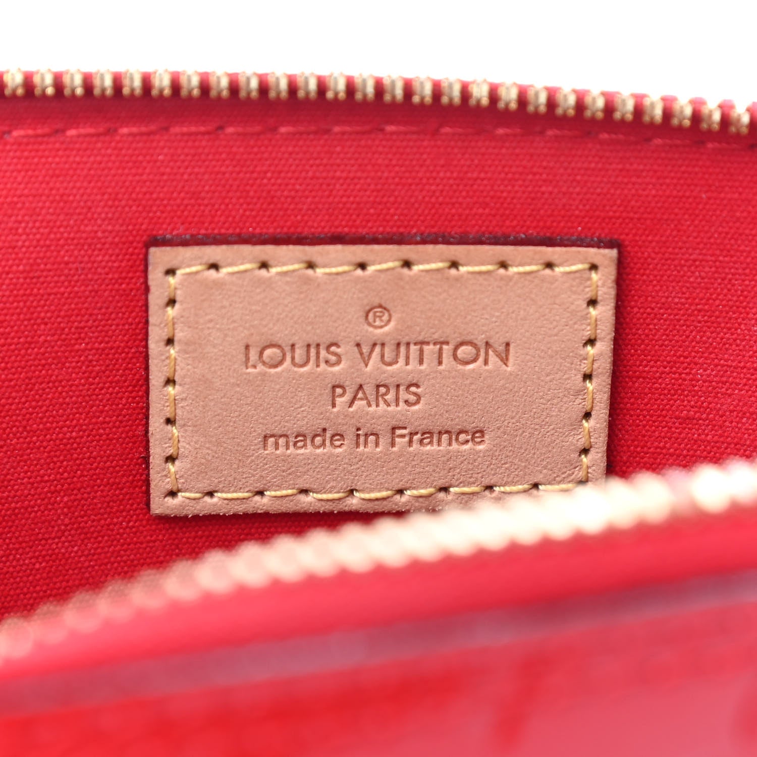 Louis Vuitton Vernis Alma BB Cherry 8 of 9