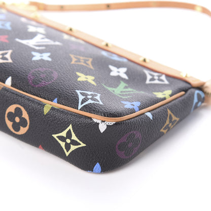 Louis Vuitton Monogram Multicolor Pochette Accessories Black 9 of 9