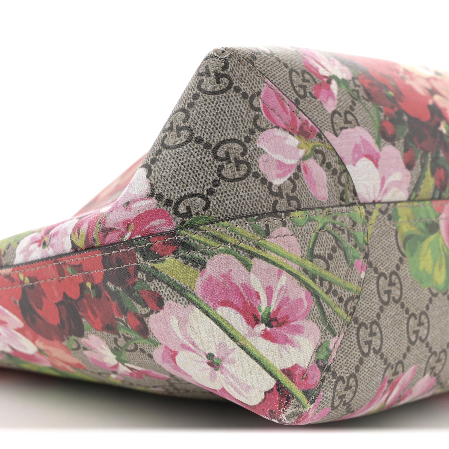 Gucci GG Supreme Monogram Blooms Medium Reversible Tote Beige Multicolor Dry Rose 11 of 17