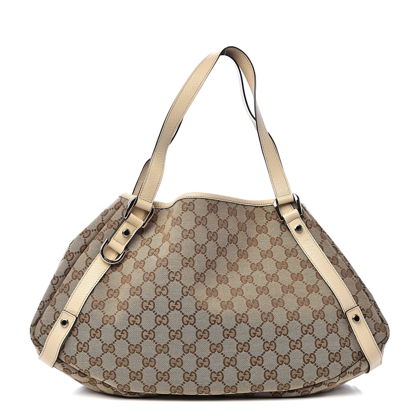 Monogram Medium Abbey Shoulder Bag Off White
