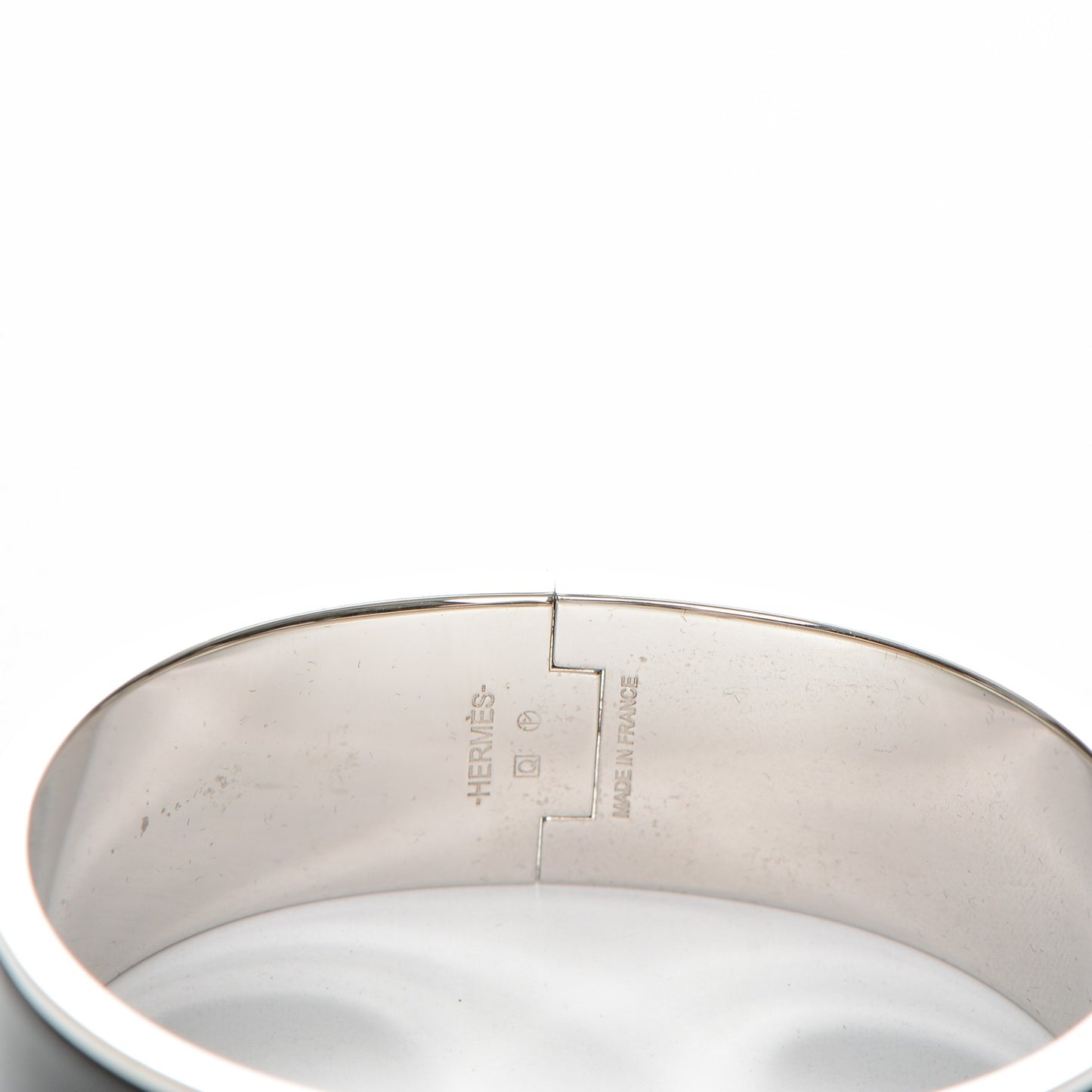 Enamel Wide Clic Clac H Bracelet GM Black