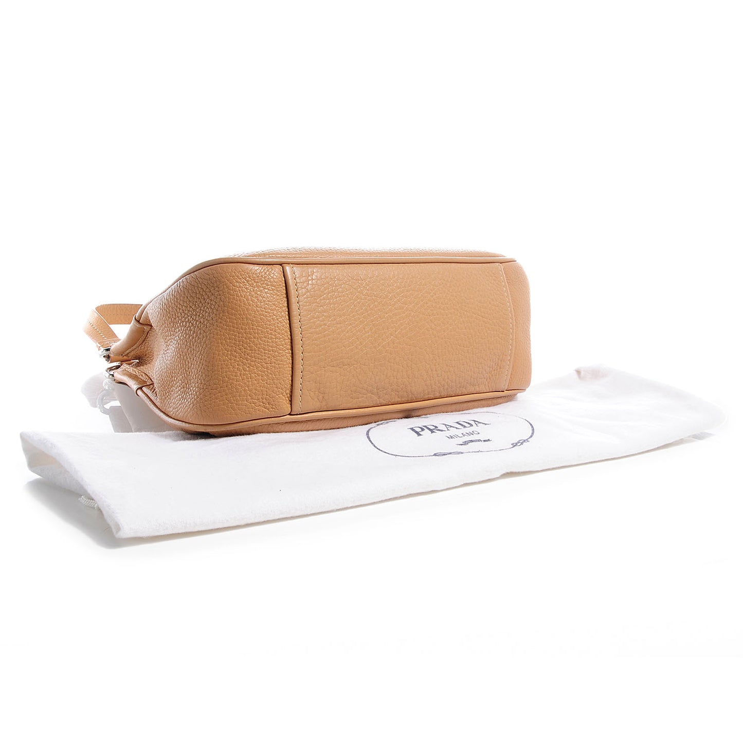 Vitello Daino Box Shoulder Bag Naturale