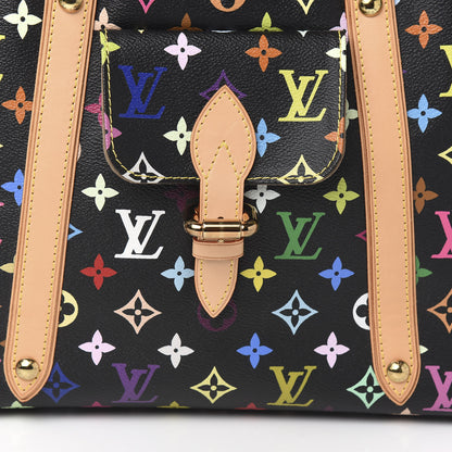 Louis Vuitton Monogram Multicolor Aurelia MM Black 8 of 8