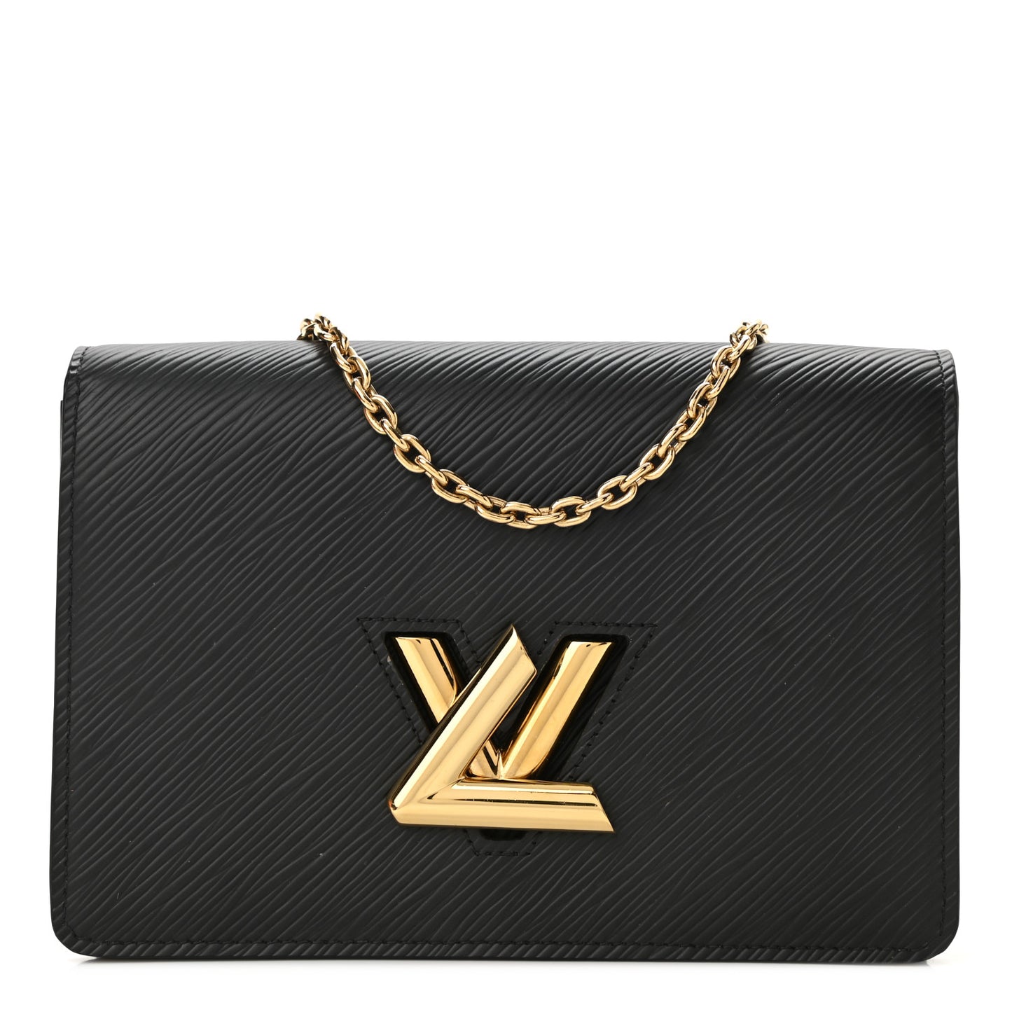 Epi Twist Belt Chain Wallet Black