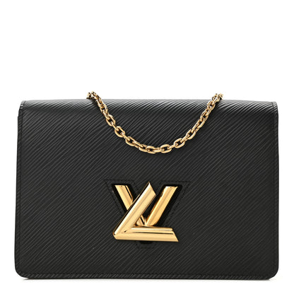 Louis Vuitton Epi Twist Belt Chain Wallet Black 1 of 10