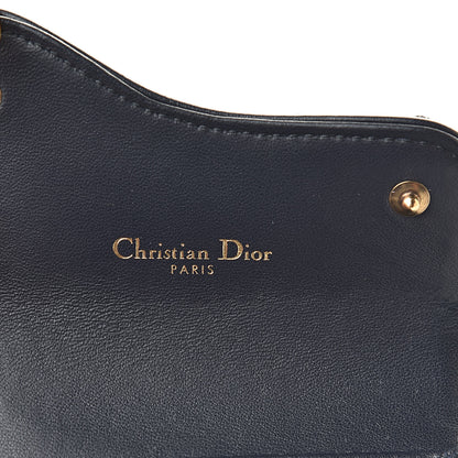 Christian Dior Oblique Saddle Card Holder Blue 6 of 8