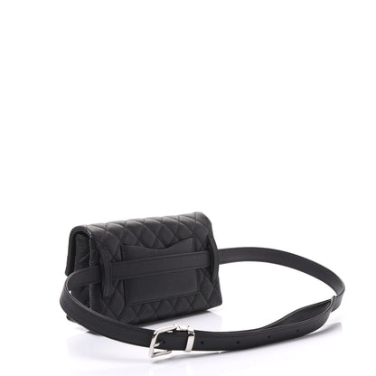 Chanel Grained Calfskin Quilted 2.55 Reissue Flap Belt Bag Clutch Black 2 of 10