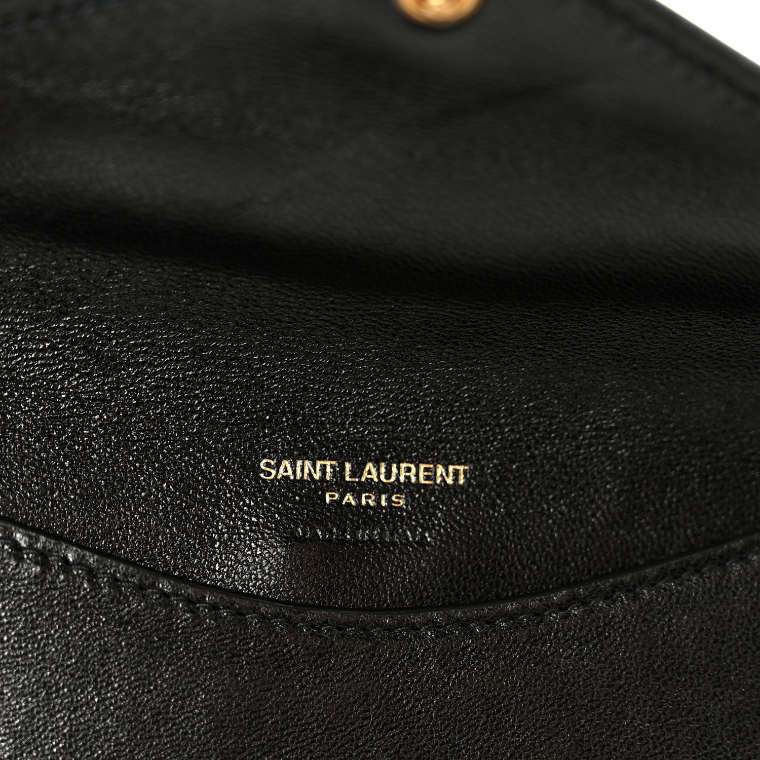 Saint Laurent Lambskin Chevron Quilted Large Loulou Black 9 of 15