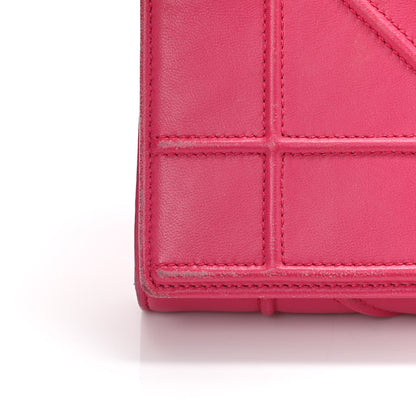 Christian Dior Lambskin Diorama Croisiere Chain Wallet Fuchsia 7 of 7