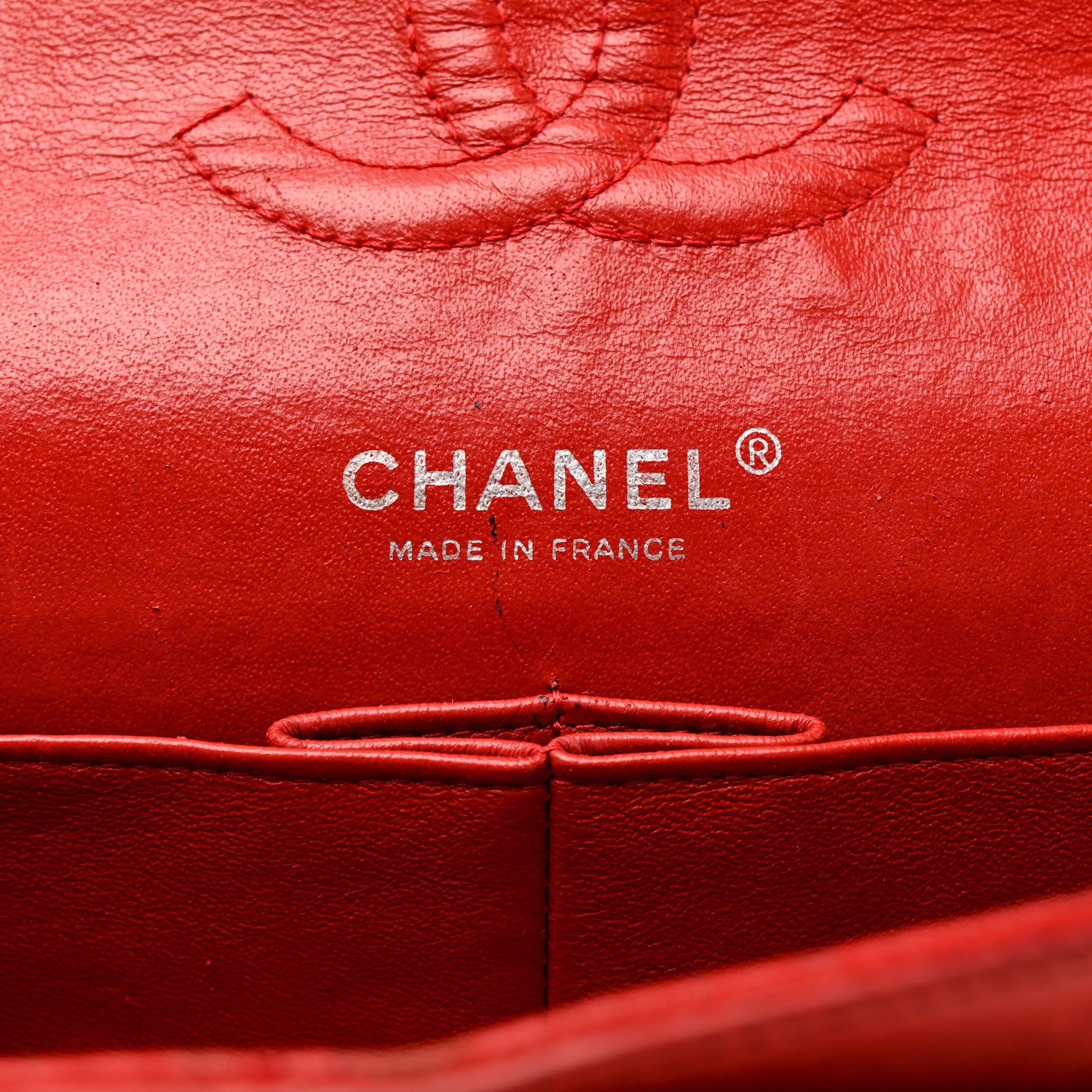 Chanel Lambskin Quilted Medium Double Flap Red 6 of 23
