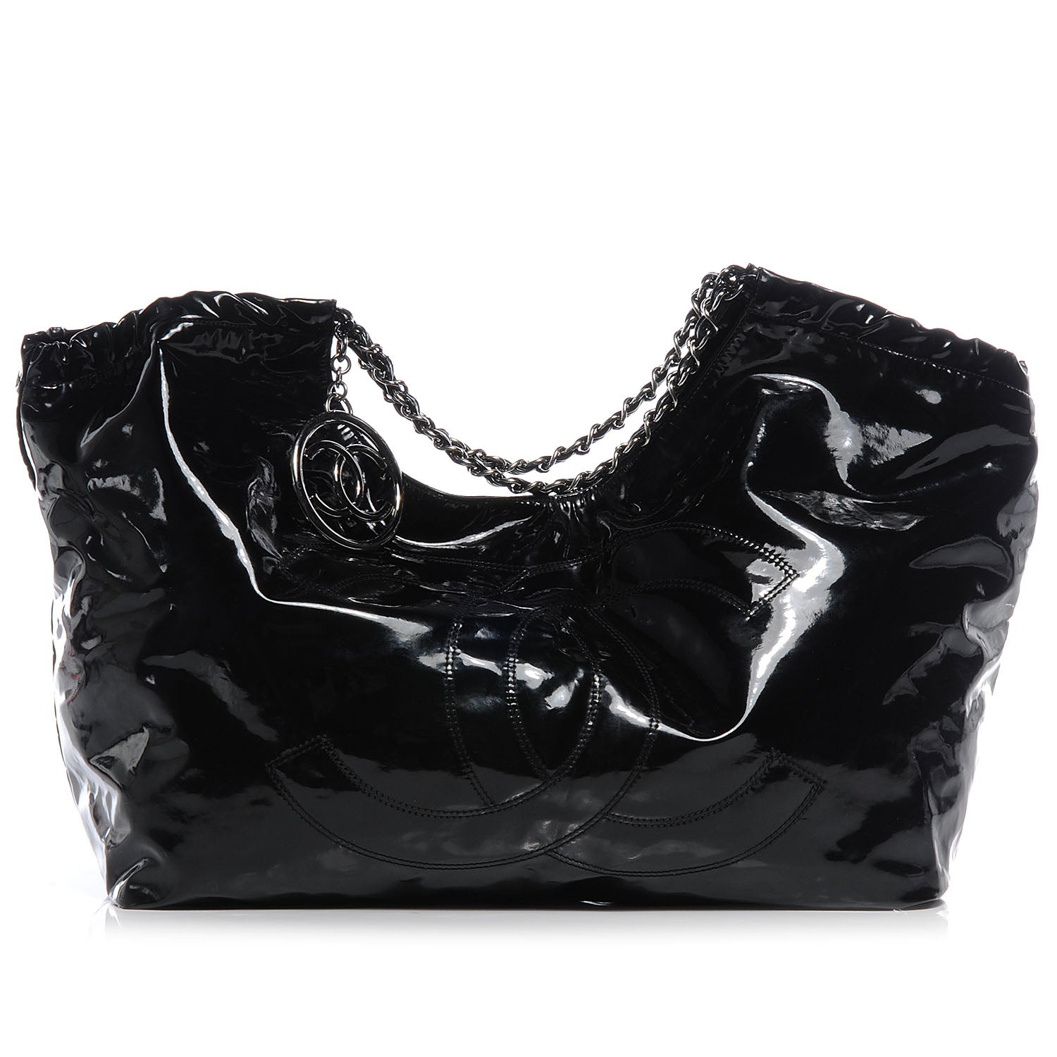 Chanel Vinyl XL Coco Cabas Black 1 of 7