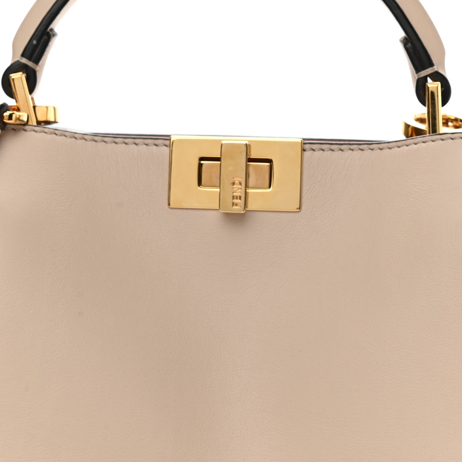 Fendi Vitello Tahiti Burro Medium Peekaboo Iconic Essentially Satchel Nuvola Rosa Bourbon 9 of 13