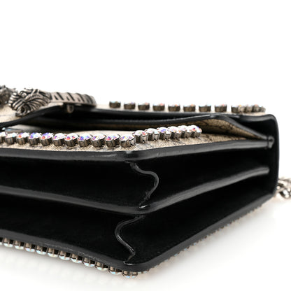 Gucci GG Supreme Monogram Crystal Small Dionysus Shoulder Bag Black 11 of 11
