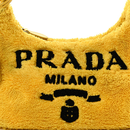 Prada Terry Cloth Mini Re-Edition 2000 Bag Giallo Black 8 of 10