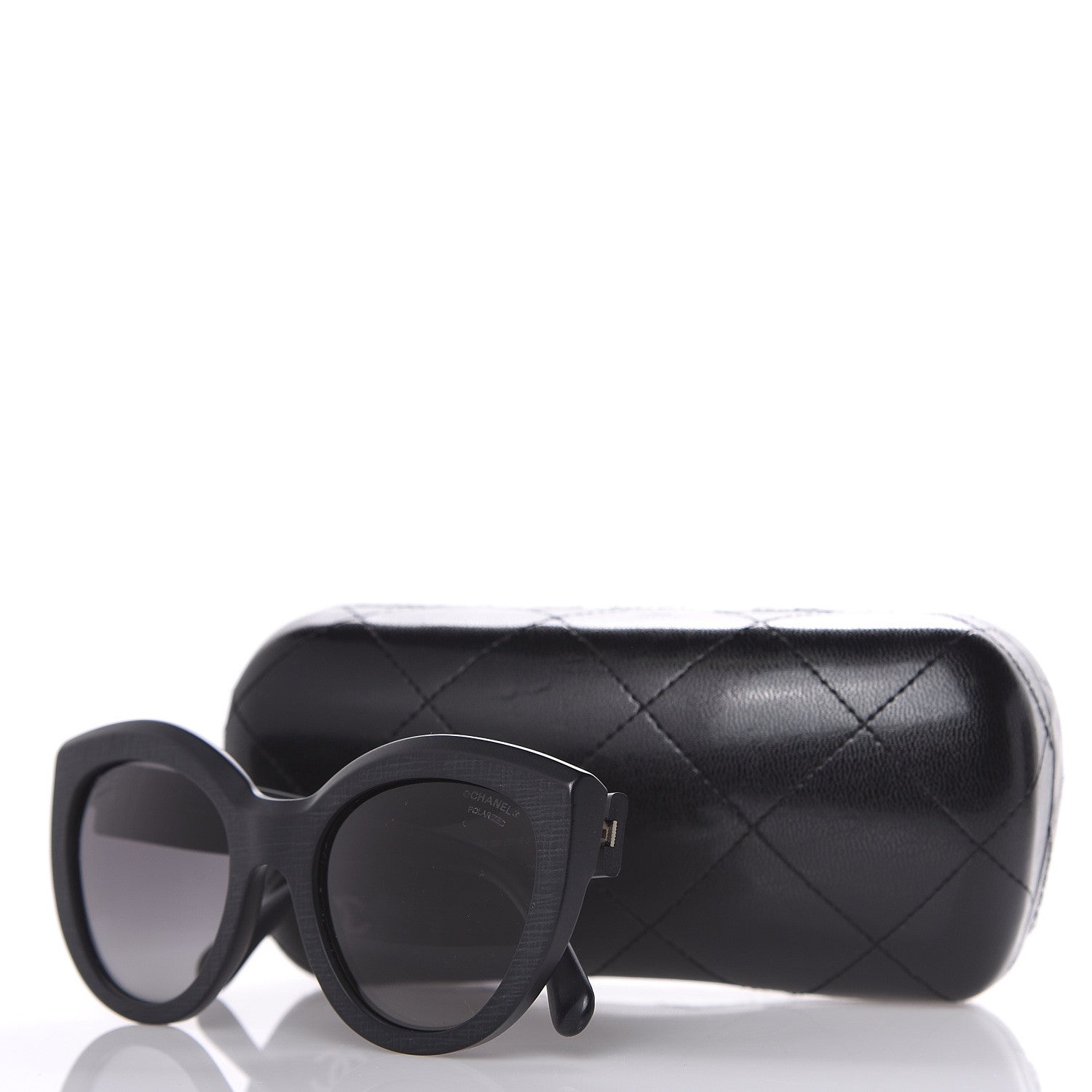 Chanel Acetate Polarized Butterfly Signature Sunglasses 5331 Black 8 of 8