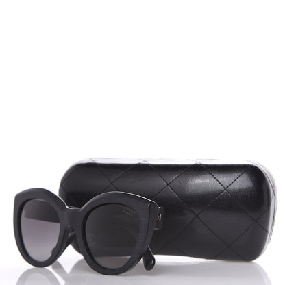 Chanel Acetate Polarized Butterfly Signature Sunglasses 5331 Black 8 of 8