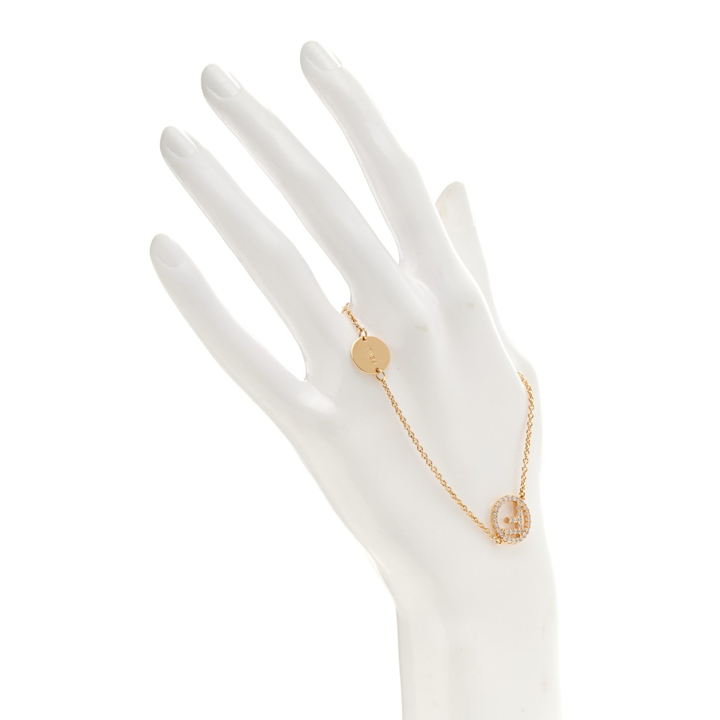 Metal Crystal F is Fendi Bracelet Gold