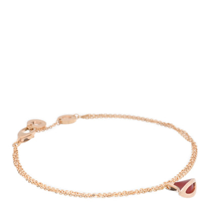 Bulgari 18K Rose Gold Carnelian Divas' Dream Bracelet SM 1 of 4