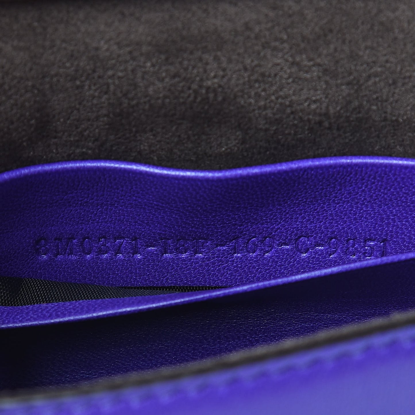 Shiny Nappa Trapuntata Micro Double Baguette Purple
