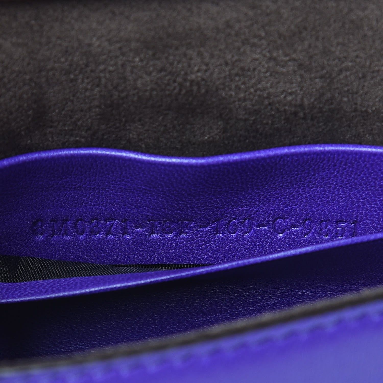 Fendi Shiny Nappa Trapuntata Micro Double Baguette Purple 10 of 10