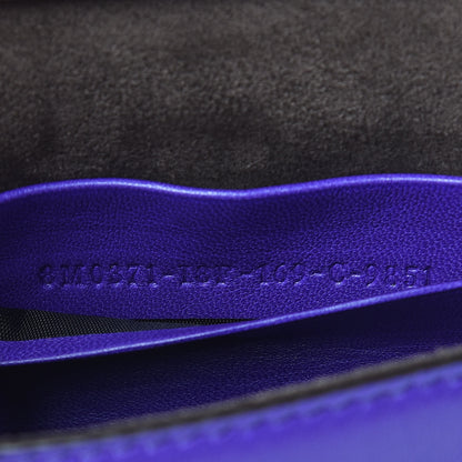 Fendi Shiny Nappa Trapuntata Micro Double Baguette Purple 10 of 10