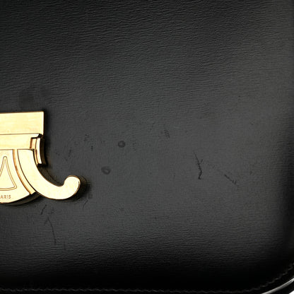 Celine Shiny Calfskin Medium Triomphe Black 15 of 16