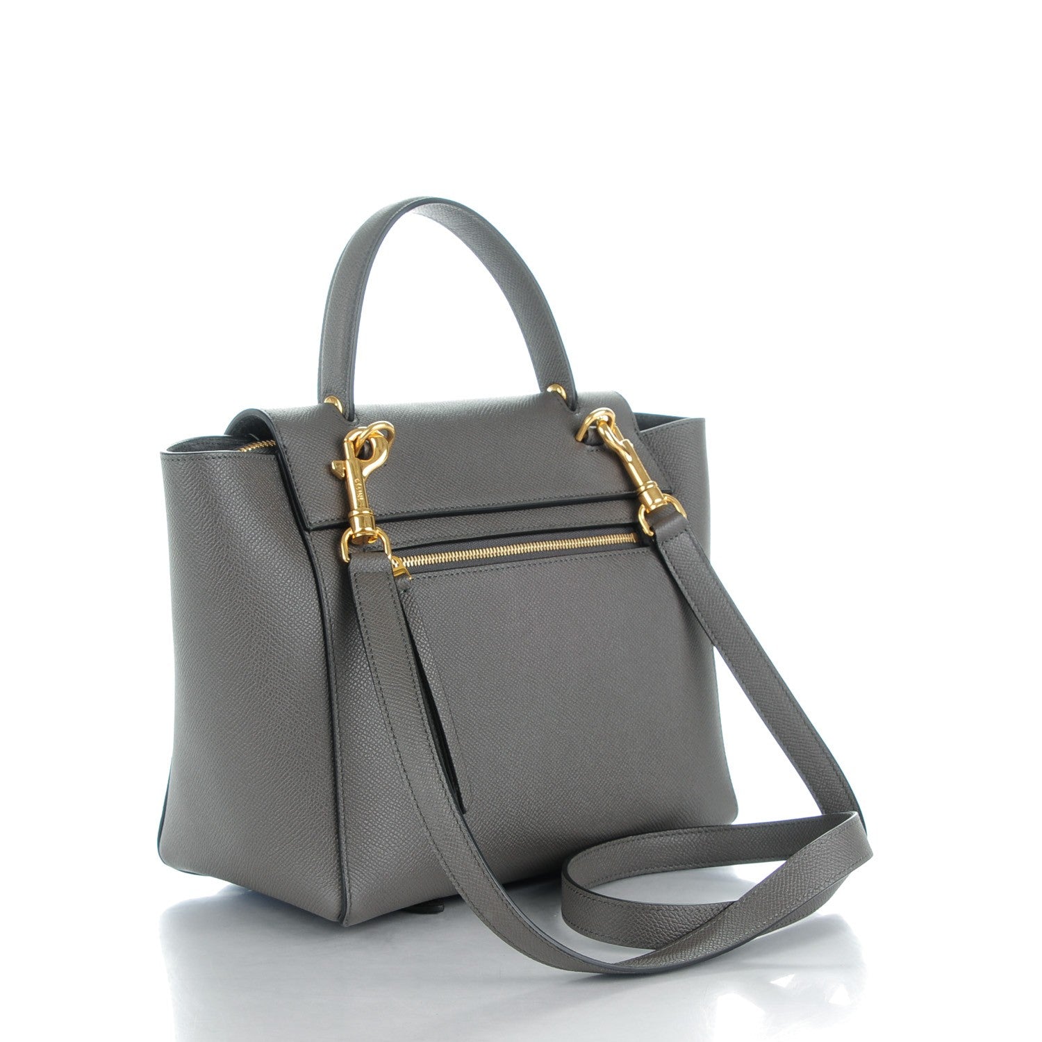 Celine Grained Calfskin Micro Belt Bag Grey 3 of 9