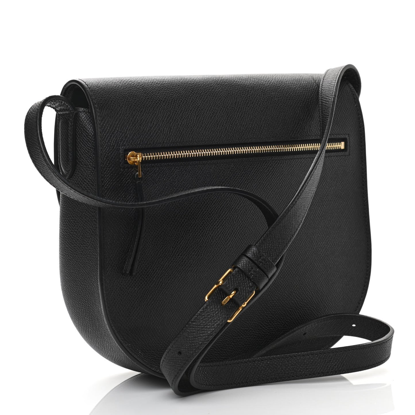 Grained Calfskin Compact Trotteur Black