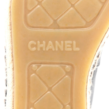 Chanel Lambskin CC Espadrilles 37 Black 6 of 11