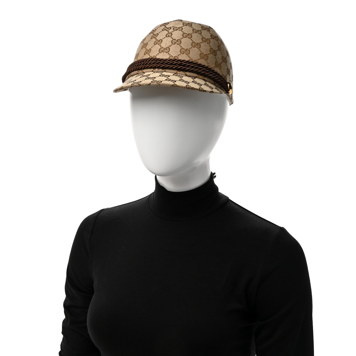Gucci Monogram Torchon Ambassador Lady Cap M Beige Ebony Testa di Moro 2 of 9