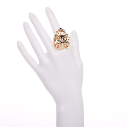 Cartier 18K Yellow Gold Tsavorite Onyx Panthere De Cartier Ring 57 8 2 of 8