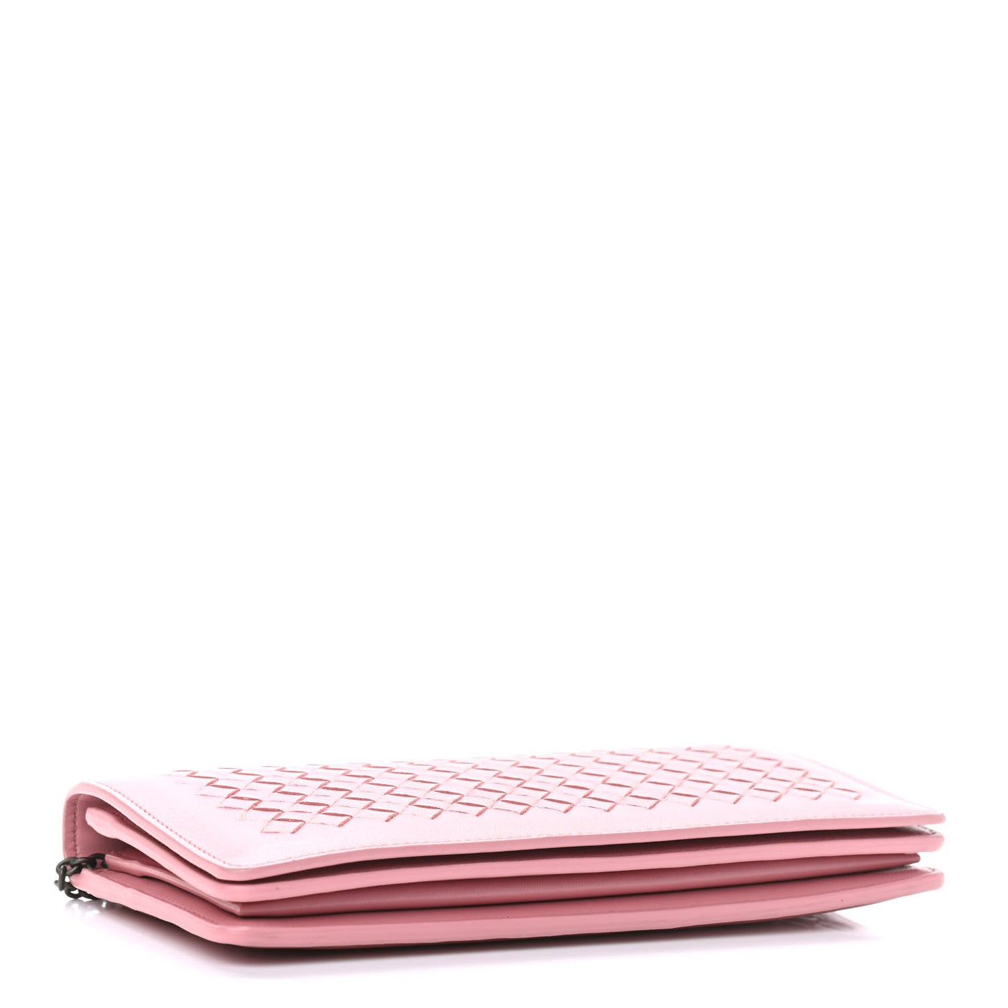 Nappa Intrecciato Continental Wallet on Chain Pink