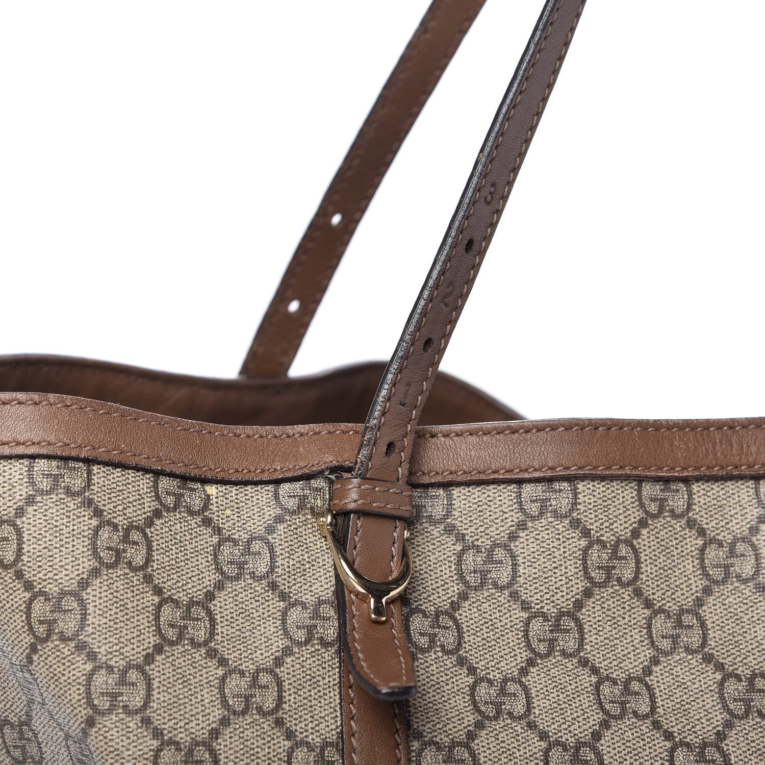 Gucci GG Supreme Monogram Medium Nice Tote Brown 11 of 17