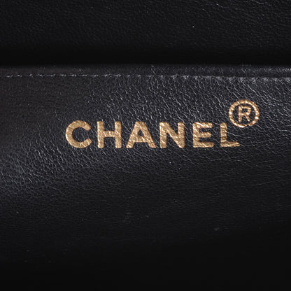Chanel Patent Vertical Quilt Jumbo Flap Black 6 of 7